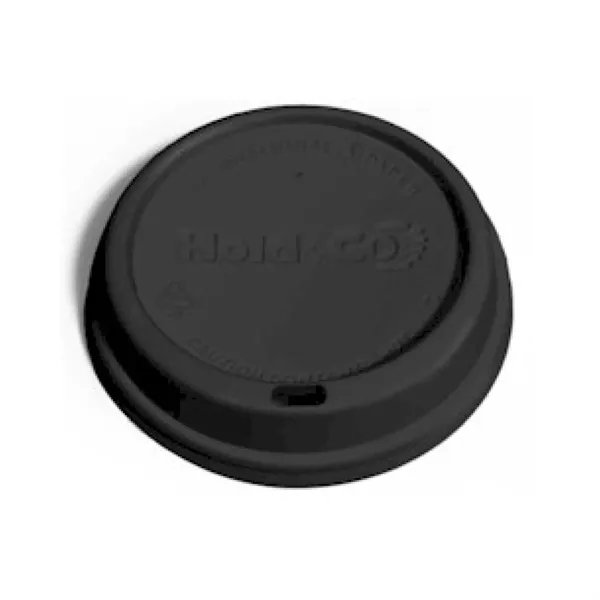 Black Dome Lid For Recyclable Double Walled Paper Cup - Black Dome Lid For Recyclable Double Walled Paper Cup - Image 1 of 1