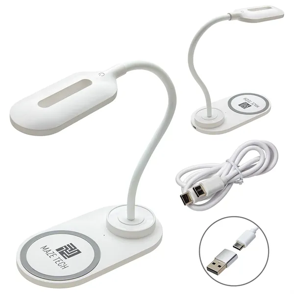 Nova Adjustable Desk Lamp with 15W Wireless Charger - Nova Adjustable Desk Lamp with 15W Wireless Charger - Image 0 of 0