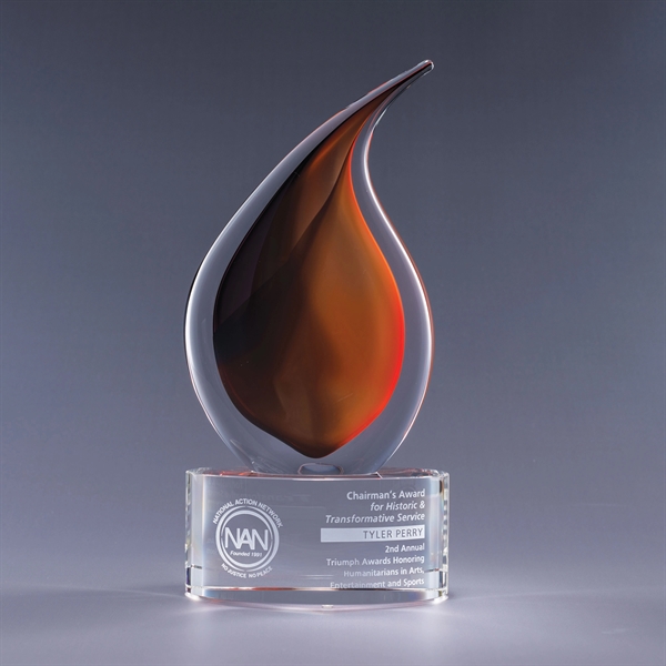 Flare Art Glass Crystal Award - Flare Art Glass Crystal Award - Image 0 of 1