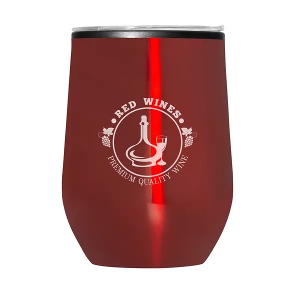 12 oz Budget Stemless Wine Tumbler With Lid - 12 oz Budget Stemless Wine Tumbler With Lid - Image 0 of 9