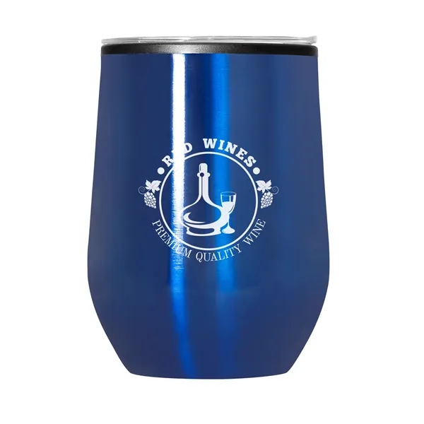 12 oz Budget Stemless Wine Tumbler With Lid - 12 oz Budget Stemless Wine Tumbler With Lid - Image 4 of 9