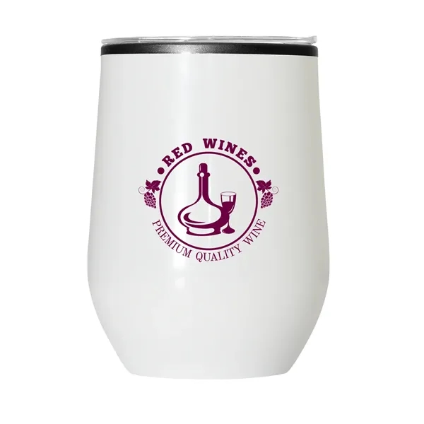 12 oz Budget Stemless Wine Tumbler With Lid - 12 oz Budget Stemless Wine Tumbler With Lid - Image 8 of 9