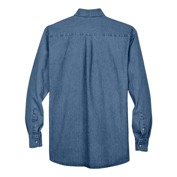Harriton Men's Denim Shirt - Harriton Men's Denim Shirt - Image 4 of 6