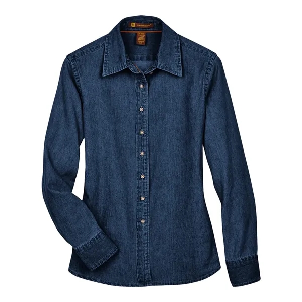Harriton Women's Denim Shirt - Harriton Women's Denim Shirt - Image 1 of 6