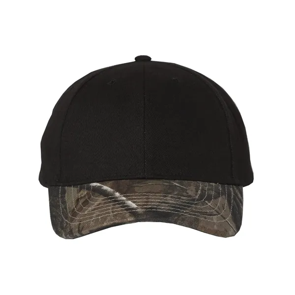 Kati Solid Crown with Camo Bill Cap - Kati Solid Crown with Camo Bill Cap - Image 0 of 4