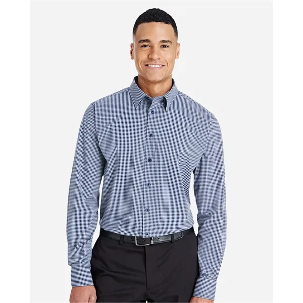 Devon & Jones Men's CrownLux Performance® Tonal Mini Chec... - Devon & Jones Men's CrownLux Performance® Tonal Mini Chec... - Image 0 of 3