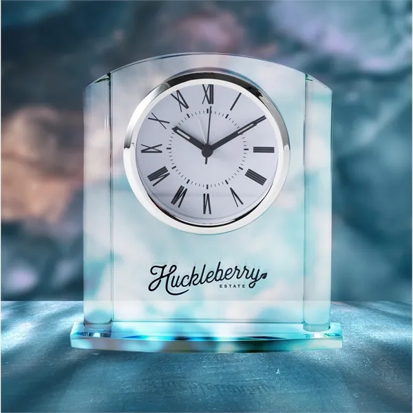Arch Glass Desk Clock