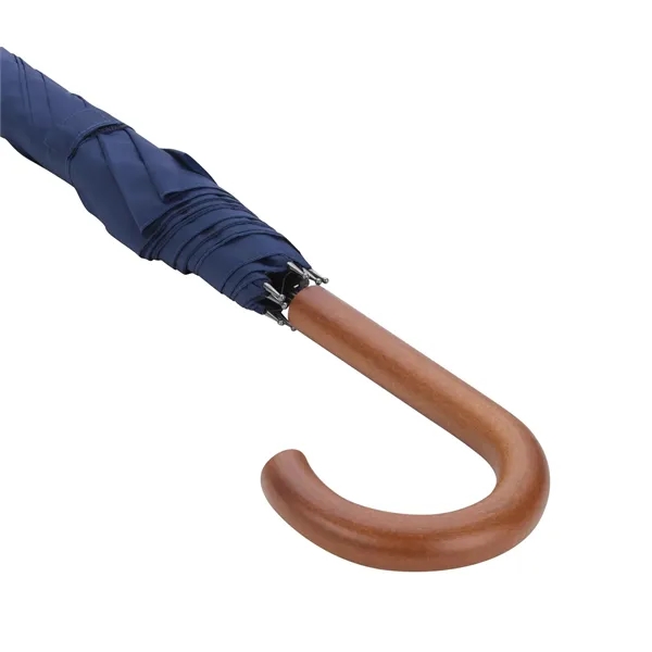 Shed Rain™ 48" Wood-Handled Auto-Open Stick Umbrella - Shed Rain™ 48" Wood-Handled Auto-Open Stick Umbrella - Image 3 of 9