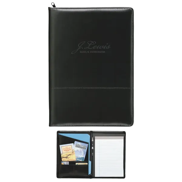 Good Value™ Script Zippered Padfolio - Good Value™ Script Zippered Padfolio - Image 0 of 7