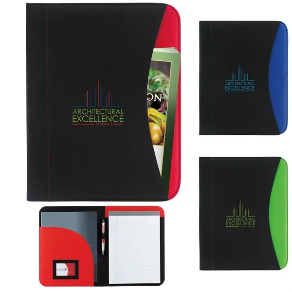 Good Value™ Non-Woven Curve Padfolio - Good Value™ Non-Woven Curve Padfolio - Image 0 of 9