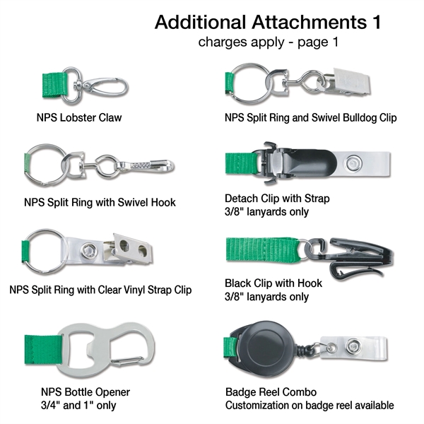 3/8" Event-Style Custom Dye-Sublimated Lanyard/Mask Holder - 3/8" Event-Style Custom Dye-Sublimated Lanyard/Mask Holder - Image 3 of 6