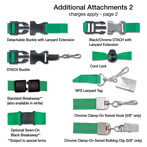 3/8" Event-Style Custom Dye-Sublimated Lanyard/Mask Holder - 3/8" Event-Style Custom Dye-Sublimated Lanyard/Mask Holder - Image 4 of 6