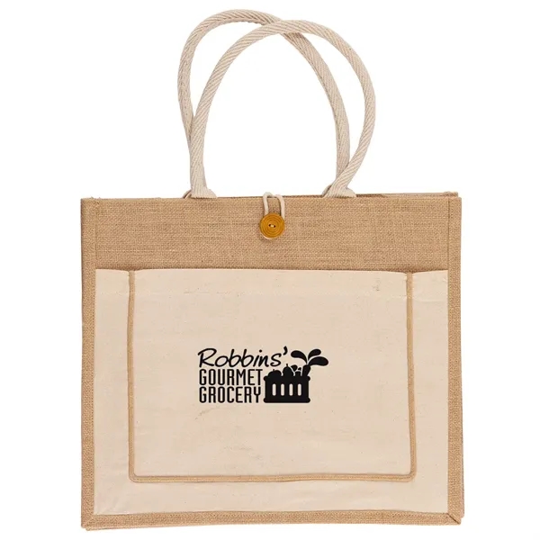 Jute Tote Bag - Jute Tote Bag - Image 0 of 1