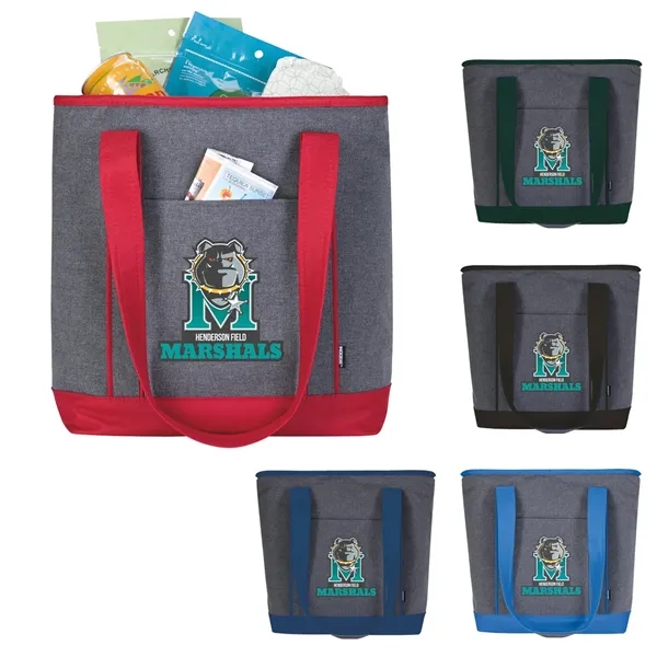 Koozie® Two-Tone Lunch-Time Cooler Tote - Koozie® Two-Tone Lunch-Time Cooler Tote - Image 0 of 5