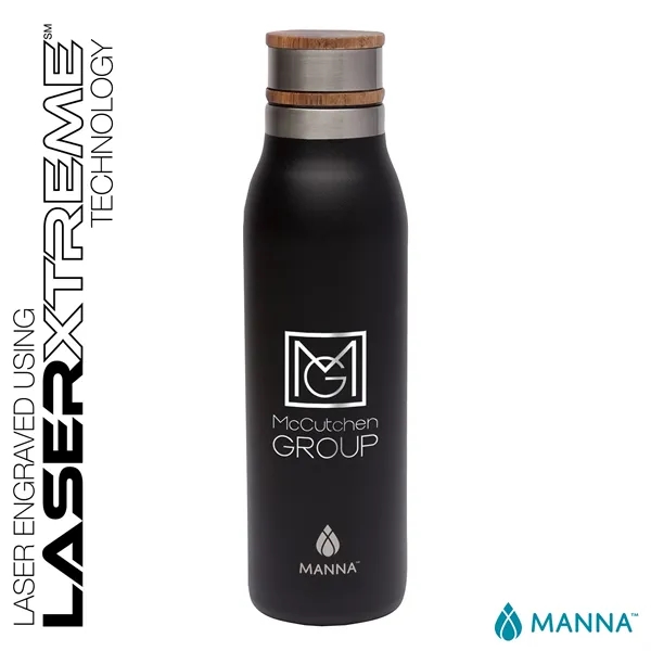 Manna™ 18 oz. Ascend Stainless Steel Water Bottle w/ Acac... - Manna™ 18 oz. Ascend Stainless Steel Water Bottle w/ Acac... - Image 3 of 28