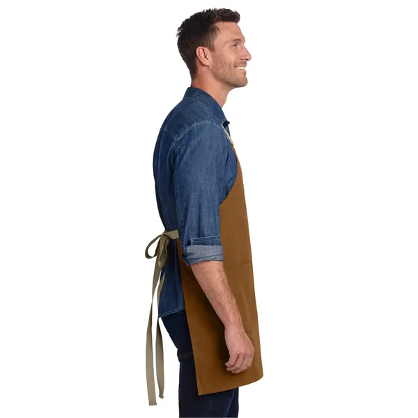 Port Authority Canvas Full-Length Two-Pocket Apron - Port Authority Canvas Full-Length Two-Pocket Apron - Image 1 of 15