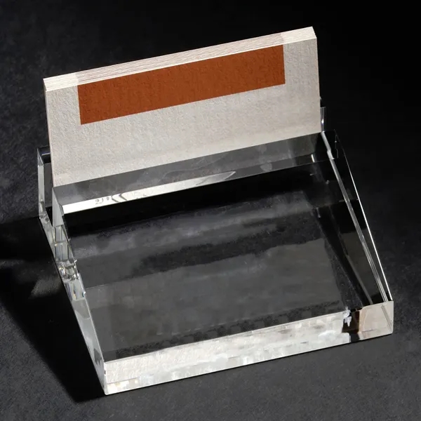 3D Crystal Business Card Holder - 3D Crystal Business Card Holder - Image 2 of 2