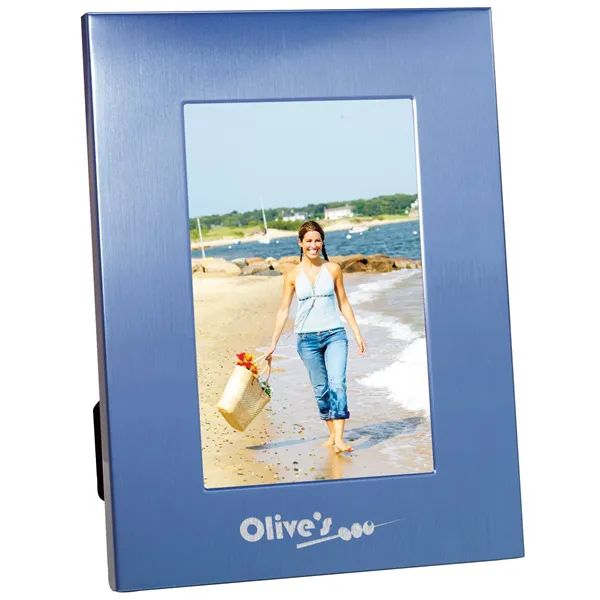 4" x 6" Colorful Brushed Aluminum Frame - 4" x 6" Colorful Brushed Aluminum Frame - Image 0 of 2