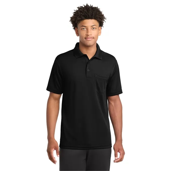 Sport-Tek PosiCharge RacerMesh Pocket Polo.