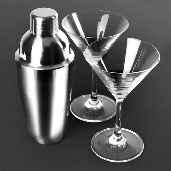 Martini Shaker Set w/ 2 Glasses - Martini Shaker Set w/ 2 Glasses - Image 2 of 2