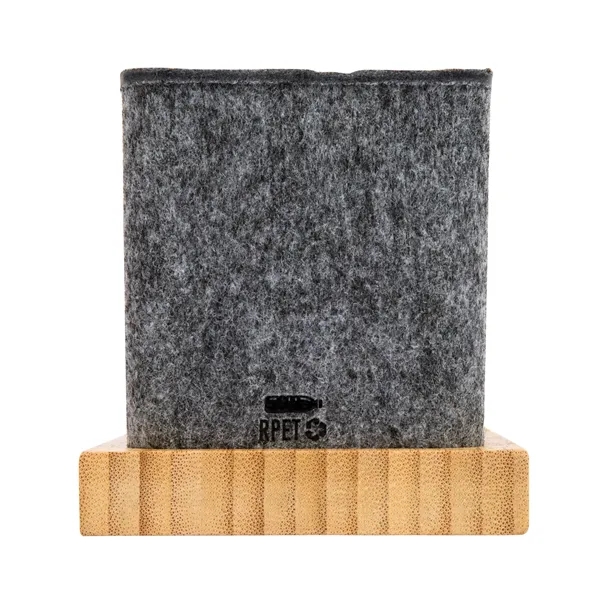 Renton Recycled Felt and Bamboo Pen/Device/Card Holder - Renton Recycled Felt and Bamboo Pen/Device/Card Holder - Image 10 of 13