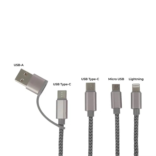Virgo 9' RPET 5-in-1 Charging Cable - Virgo 9' RPET 5-in-1 Charging Cable - Image 8 of 11