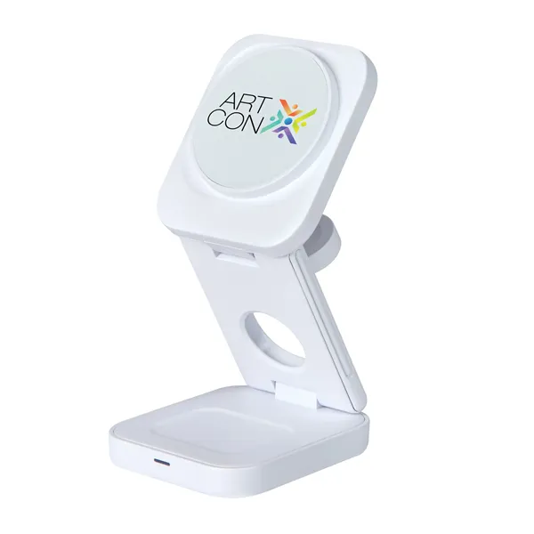 Seth 3-in-1 15W Wireless Charging Station - Seth 3-in-1 15W Wireless Charging Station - Image 10 of 14