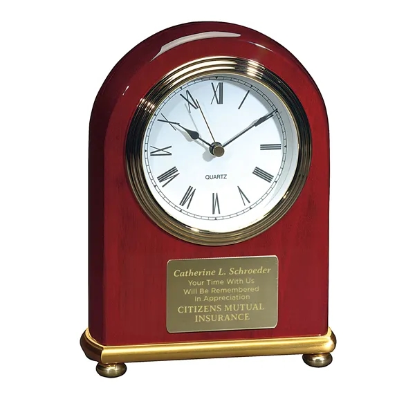JAFFA® Rosewood Arch Clock - JAFFA® Rosewood Arch Clock - Image 0 of 3