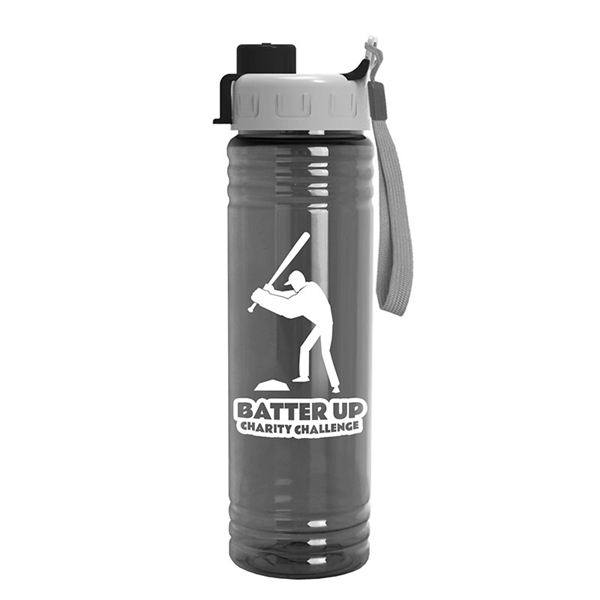 24 oz. Slim Fit Water Bottle with Quick Snap Lid - 24 oz. Slim Fit Water Bottle with Quick Snap Lid - Image 0 of 7