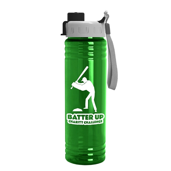 24 oz. Slim Fit Water Bottle with Quick Snap Lid - 24 oz. Slim Fit Water Bottle with Quick Snap Lid - Image 4 of 7