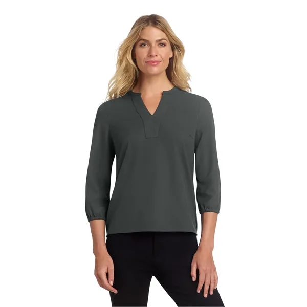Mercer+Mettle Women's Stretch Crepe 3/4-Sleeve Blouse - Mercer+Mettle Women's Stretch Crepe 3/4-Sleeve Blouse - Image 0 of 35