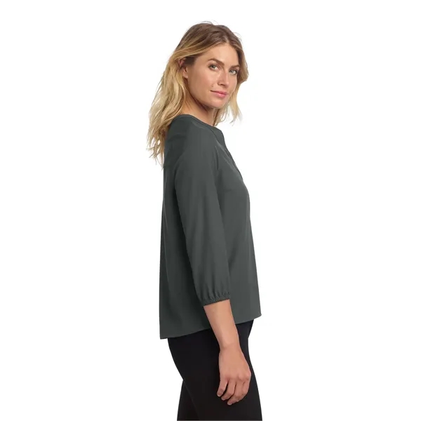 Mercer+Mettle Women's Stretch Crepe 3/4-Sleeve Blouse - Mercer+Mettle Women's Stretch Crepe 3/4-Sleeve Blouse - Image 2 of 35