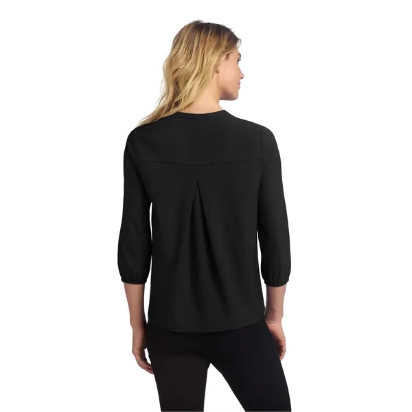 Mercer+Mettle Women's Stretch Crepe 3/4-Sleeve Blouse - Mercer+Mettle Women's Stretch Crepe 3/4-Sleeve Blouse - Image 7 of 35