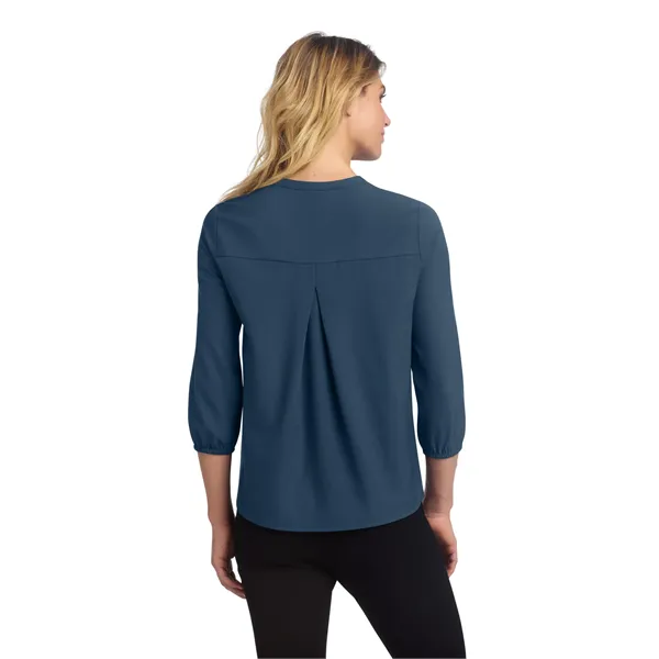 Mercer+Mettle Women's Stretch Crepe 3/4-Sleeve Blouse - Mercer+Mettle Women's Stretch Crepe 3/4-Sleeve Blouse - Image 12 of 35