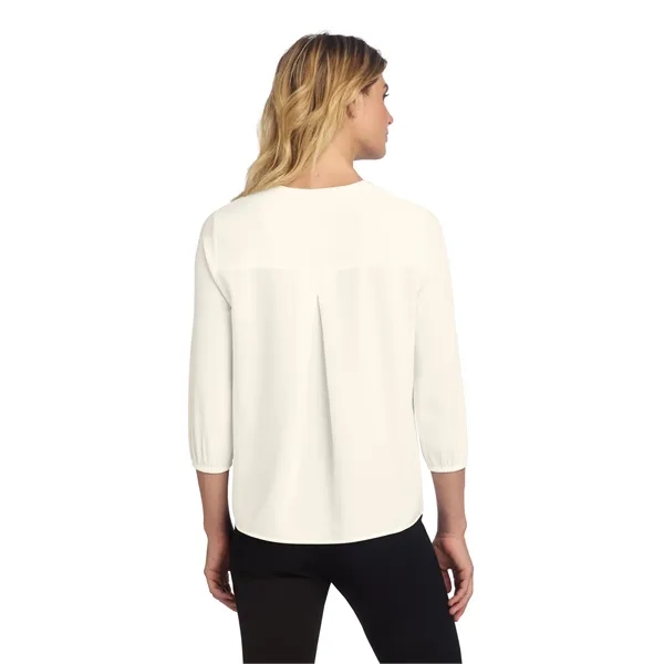 Mercer+Mettle Women's Stretch Crepe 3/4-Sleeve Blouse - Mercer+Mettle Women's Stretch Crepe 3/4-Sleeve Blouse - Image 17 of 35