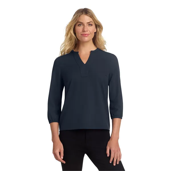 Mercer+Mettle Women's Stretch Crepe 3/4-Sleeve Blouse - Mercer+Mettle Women's Stretch Crepe 3/4-Sleeve Blouse - Image 20 of 35