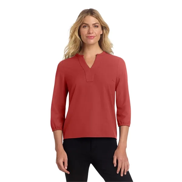 Mercer+Mettle Women's Stretch Crepe 3/4-Sleeve Blouse - Mercer+Mettle Women's Stretch Crepe 3/4-Sleeve Blouse - Image 26 of 35