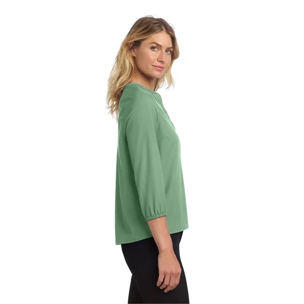 Mercer+Mettle Women's Stretch Crepe 3/4-Sleeve Blouse - Mercer+Mettle Women's Stretch Crepe 3/4-Sleeve Blouse - Image 33 of 35