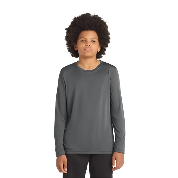 Sport-Tek Youth Posi-UV Pro Long Sleeve Tee.