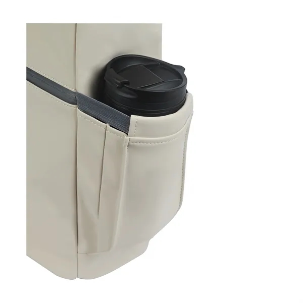Casey PU Roll-Top Laptop Backpack - Casey PU Roll-Top Laptop Backpack - Image 26 of 27