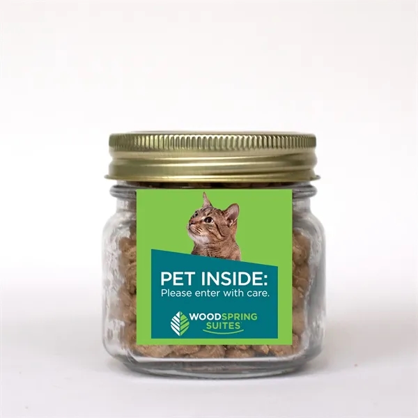 Pint Jar w/ Square Magnet Pet Fill