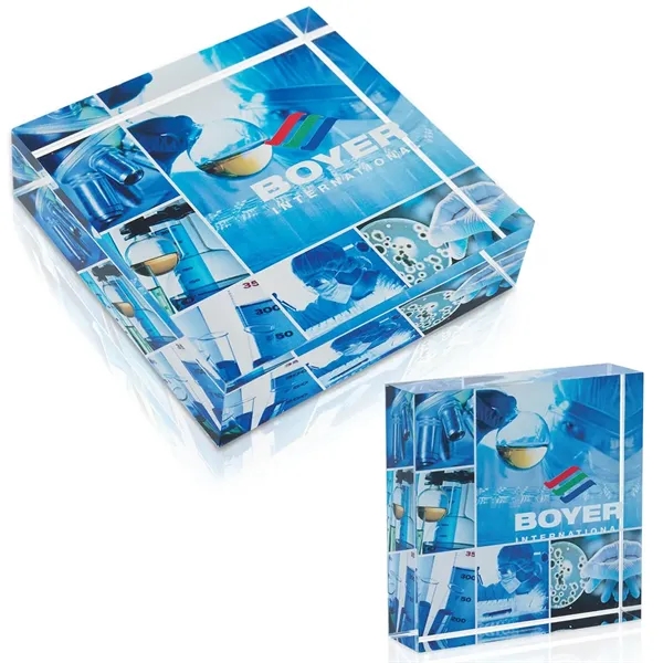 JAFFA® Square Acrylic Paperweight - JAFFA® Square Acrylic Paperweight - Image 0 of 5