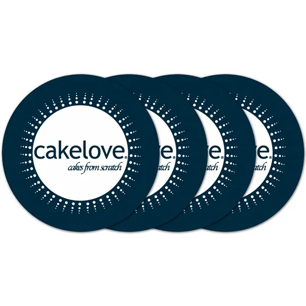 Circle Vinyl Coaster (Set of 4)