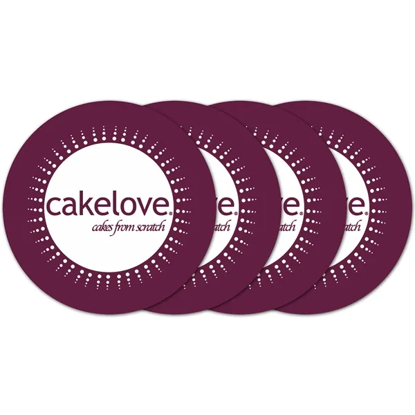 Circle Vinyl Coaster (Set of 4)