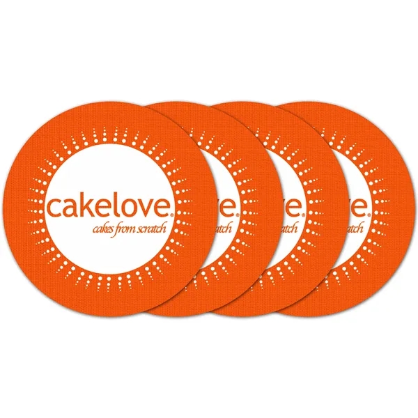 Circle Vinyl Coaster (Set of 4)