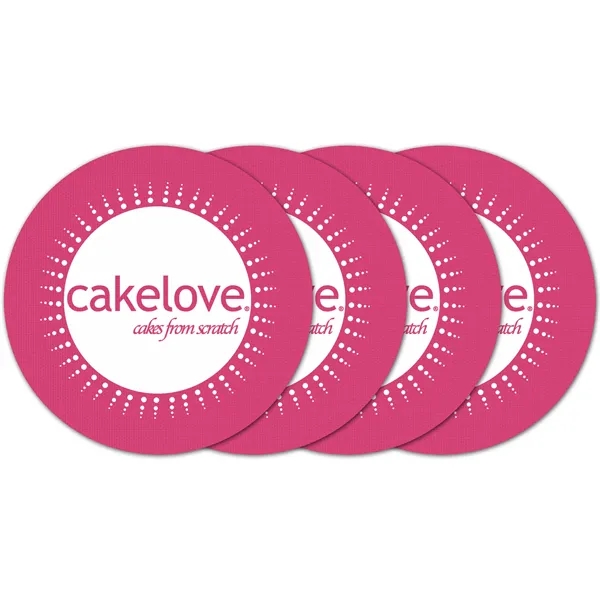 Circle Vinyl Coaster (Set of 4)