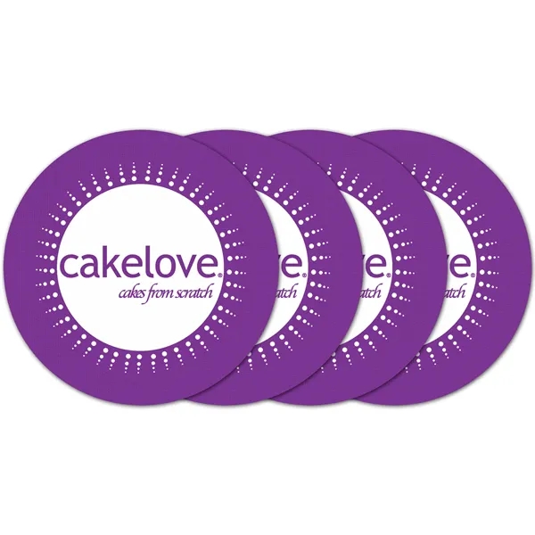 Circle Vinyl Coaster (Set of 4)