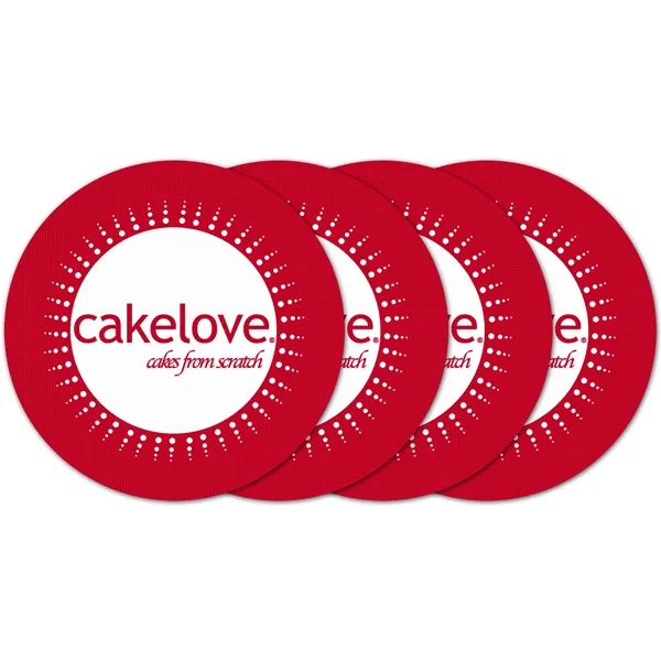 Circle Vinyl Coaster (Set of 4)