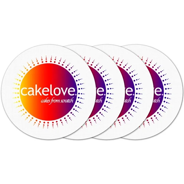 Circle Vinyl Coaster (Set of 4)