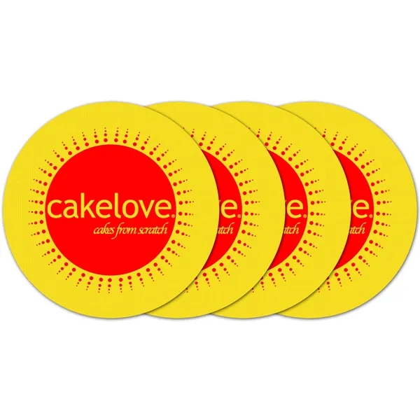 Circle Vinyl Coaster (Set of 4)